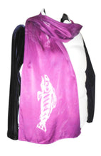 Load image into Gallery viewer, Totemic Salmon purple silk