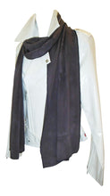Load image into Gallery viewer, Black Koi Bmboo scarf