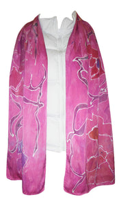 Paisley Fuschia scarf